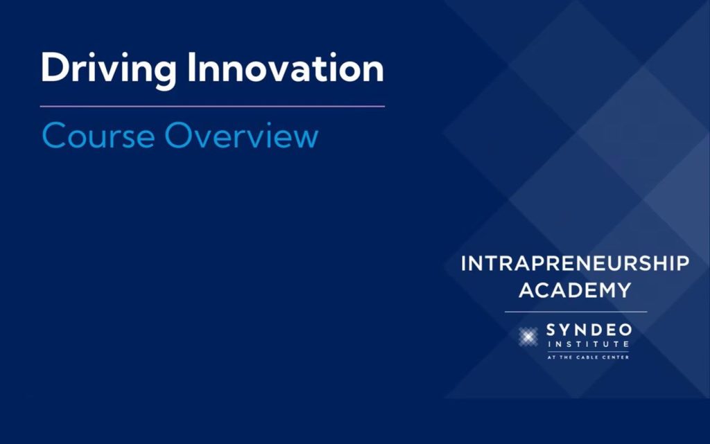 Driving Innovation Course Overview