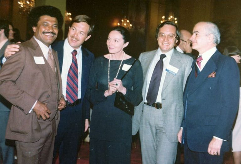 Don Anderson, John Goddard, Jean Baruch, Terry Elkes, and Ralph Baruch - 1977