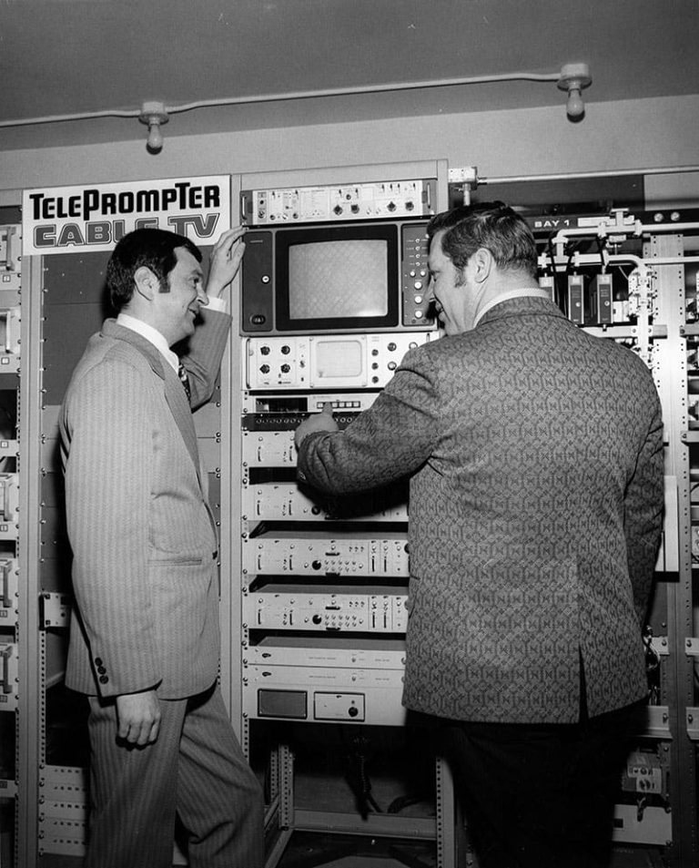 Patrick Bresnan and Keith Carson TelePrompTer Duluth 1973