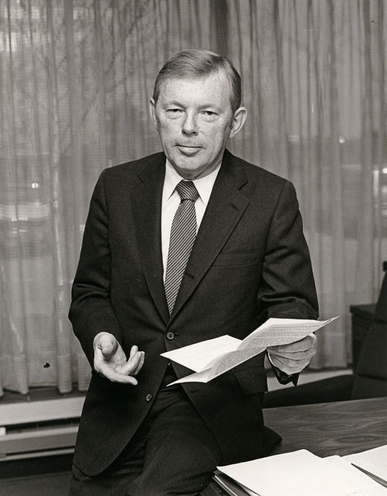 Charles Dolan in his office