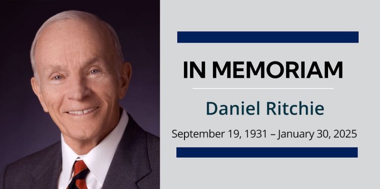 In Memoriam - Daniel Ritchie, September 19, 1931 – January 30, 2025