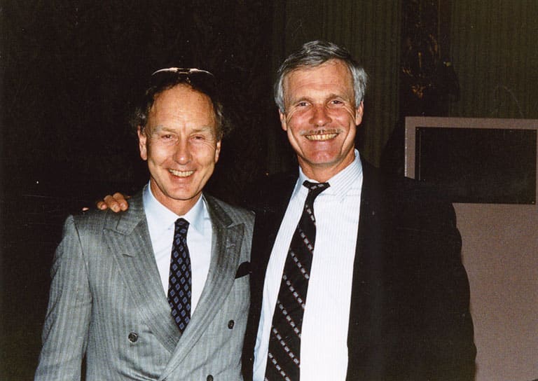 Glenn Jones and Ted Turner