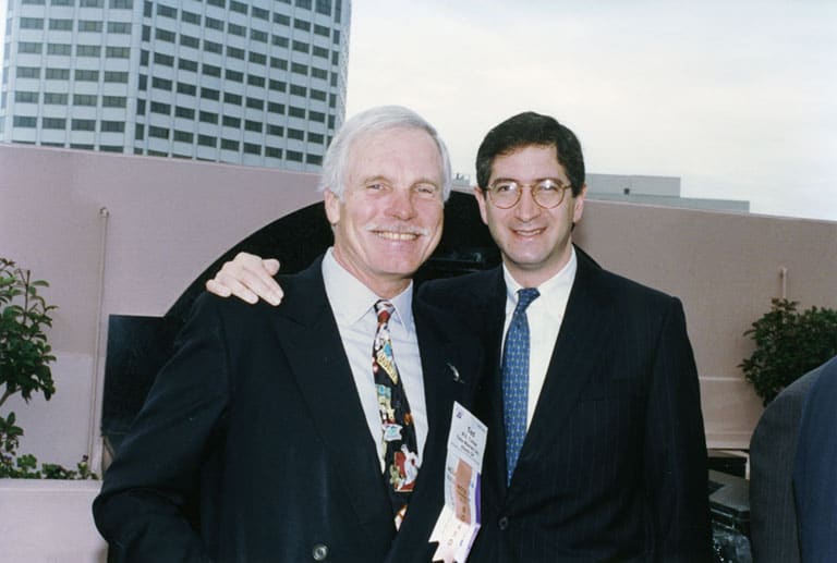 Ted Turner and Brian Roberts 1997