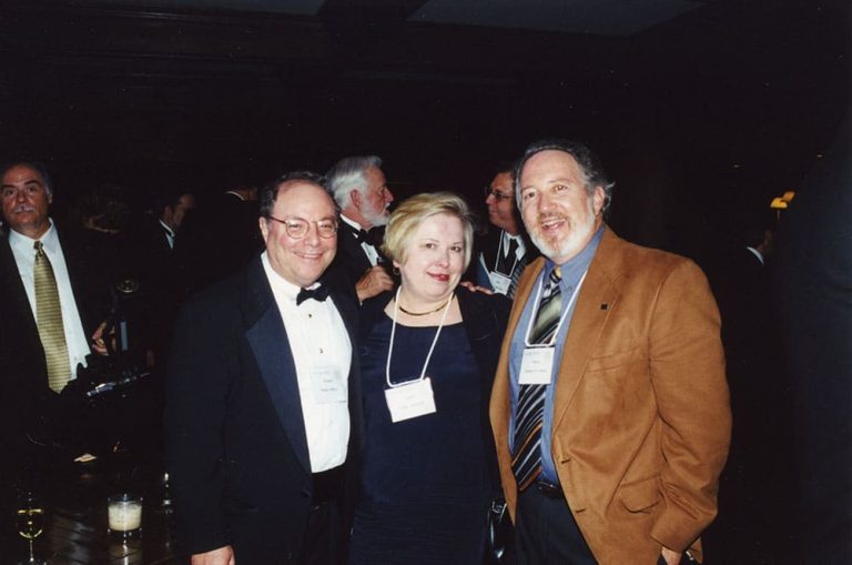 Bob Miron, Jadz Janucik, Steve Effros – 2001 Cable TV Pioneers Dinner